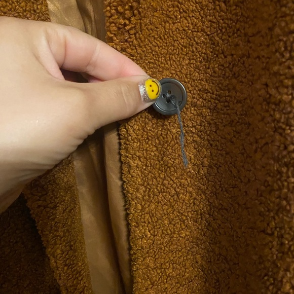 Daily Ritual Brown Textured Coat - Picture 4 of 4